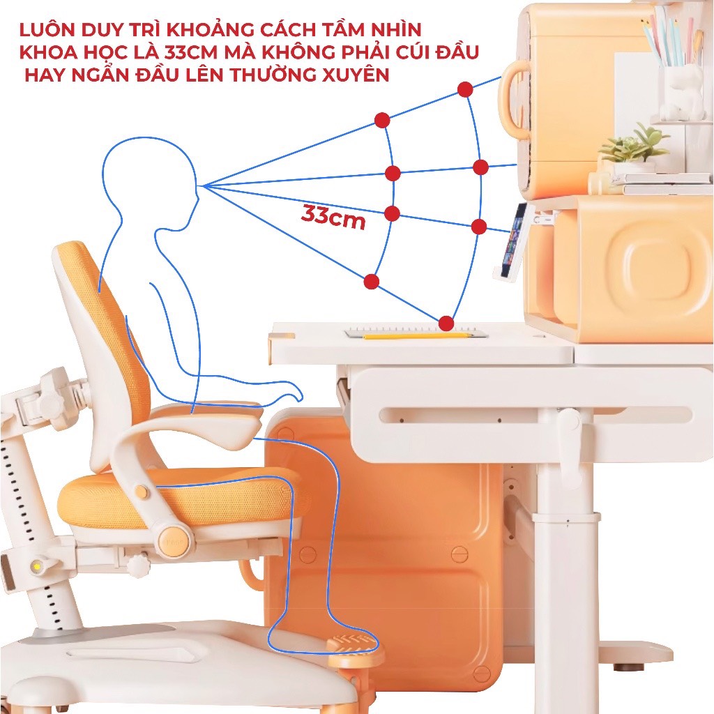 Góc Nghiêng – Thiết kế Bàn Học Chống Gù, Chống Cận Xây Dựng Tương Lai Khỏe Mạnh